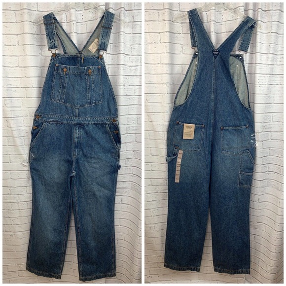 OshKosh B'gosh Other - OshKosh Men's Heritage Bib Overalls Size 34 Denim NWT Jean 100% Cotton P1